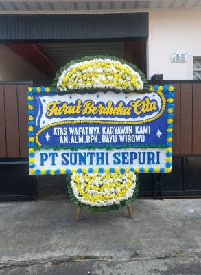 Papan Bunga Duka di Mangkubumen